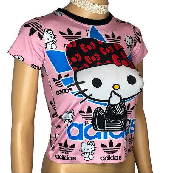 Adidas Hello Kitty Short Sleeve Graphic Baby Tee - Picture 9 of 10